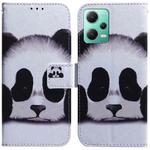 For Xiaomi Redmi Note 12 5G Coloured Drawing Flip Leather Phone Case(Panda)