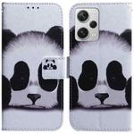 For Xiaomi Redmi Note 12 Pro+ Coloured Drawing Flip Leather Phone Case(Panda)