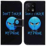 For Xiaomi 13 5G Coloured Drawing Flip Leather Phone Case(Anger)