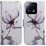 For Xiaomi 13 Pro 5G Coloured Drawing Flip Leather Phone Case(Magnolia)