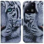 For Xiaomi 13 Pro 5G Coloured Drawing Flip Leather Phone Case(Tiger)