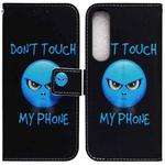 For Sony Xperia 1 IV 2023 Coloured Drawing Flip Leather Phone Case(Anger)
