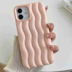 For iPhone 13 Pro Varnishing 3D Water Wave Texture Phone Case(Pink)