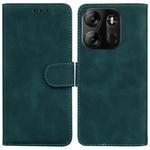 For Tecno Spark Go 2023 / Pop 7 Pro Skin Feel Pure Color Flip Leather Phone Case(Green)