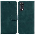 For OPPO Reno8 T 4G Skin Feel Pure Color Flip Leather Phone Case(Green)