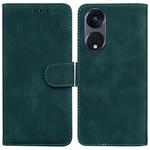 For OPPO Reno8 T 5G / A1 Pro 5G Skin Feel Pure Color Flip Leather Phone Case(Green)