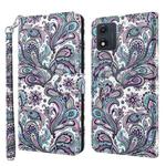 For Motorola Moto E13 3D Painting Pattern Leather Phone Case(Swirl Pattern)