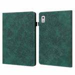 For Lenovo Tab M8 4th Gen TB-300FU Peacock Embossed Pattern Leather Tablet Case(Green)