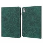 For Lenovo Tab P11 Gen 2 Peacock Embossed Pattern Leather Tablet Case(Green)