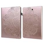 For Samsung Galaxy Tab A 9.7 T550 / T555 Peacock Embossed Pattern Leather Tablet Case(Rose Gold)