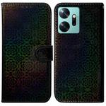 For Infinix Zero 20 / X6821 Colorful Magnetic Buckle Leather Phone Case(Black)