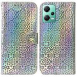 For Xiaomi Redmi Note 12 5G Colorful Magnetic Buckle Leather Phone Case(Silver)