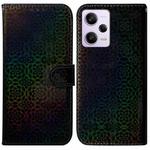 For Xiaomi Redmi Note 12 Pro Colorful Magnetic Buckle Leather Phone Case(Black)