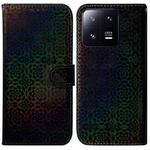 For Xiaomi 13 Pro 5G Colorful Magnetic Buckle Leather Phone Case(Black)