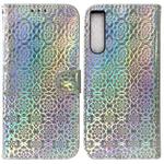 For Sony Xperia 10 IV 2023 Colorful Magnetic Buckle Leather Phone Case(Silver)