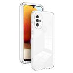 For Motorola Moto G Power 2022 3 in 1 Clear TPU Color PC Frame Phone Case(White)