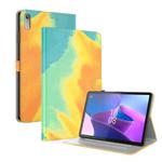 For Lenovo Tab P11 Gen 2 11.5 Watercolor Pattern Flip Leather Tablet Case(Autumn Leaves)