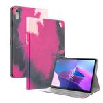 For Lenovo Tab P11 Gen 2 11.5 Watercolor Pattern Flip Leather Tablet Case(Berry Color)