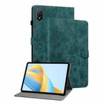 For Honor Pad V8 Pro Tiger Pattern Flip Leather Tablet Case(Dark Green)