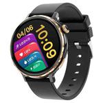 T21 1.32 inch Silicone Band IP67 Waterproof Smart Watch, Support Heart Rate / Sleep Monitoring(Black Gold)