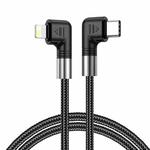 A9 30W USB-C/Type-C to 8 Pin Double Elbow Data Cable, Length:2m