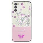 For Samsung Galaxy A14 5G / 4G Bronzing Butterfly Flower TPU Phone Case(Cherry Blossoms)