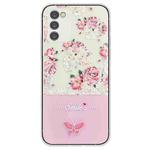 For Samsung Galaxy A34 5G Bronzing Butterfly Flower TPU Phone Case(Peony)