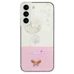 For Samsung Galaxy S23 5G Bronzing Butterfly Flower TPU Phone Case(Dandelions)