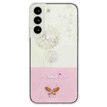 For Samsung Galaxy S23+ 5G Bronzing Butterfly Flower TPU Phone Case(Dandelions)