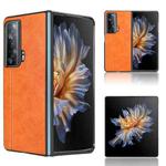For Honor Magic Vs Sewing Cow Pattern Skin PC + PU + TPU Phone Case(Orange)