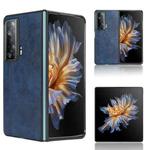 For Honor Magic Vs Sewing Cow Pattern Skin PC + PU + TPU Phone Case(Blue)