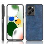 For Xiaomi Redmi Note 12 Pro Speed/Poco X5 Pro 5G Sewing Cow Pattern Skin PC + PU + TPU Phone Case(Blue)