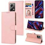 For Xiaomi Redmi Note 12 Pro+ / Note 12 Discovery Fantasy Skin-feel Calfskin Texture Leather Phone Case(Pink)
