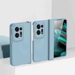 For OPPO Find N2 Skin Feel PC Phone Case with Hinge(Sky Blue)