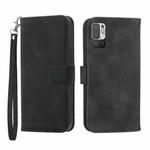 For Xiaomi Redmi Note 10 Dierfeng Dream Line Leather Phone Case(Black)