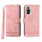 For Xiaomi Redmi Note 10 Pro Dierfeng Dream Line Leather Phone Case(Pink)