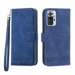 For Xiaomi Redmi Note 10 Pro Dierfeng Dream Line Leather Phone Case(Blue)