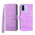 For Xiaomi Redmi A1+ Dierfeng Dream Line Leather Phone Case(Purple)