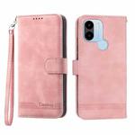 For Xiaomi Redmi A1+ Dierfeng Dream Line Leather Phone Case(Pink)