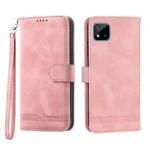 For Realme C20 Dierfeng Dream Line Leather Phone Case(Pink)