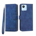 For Realme C30 Dierfeng Dream Line Leather Phone Case(Blue)