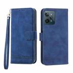 For Realme C31 Dierfeng Dream Line Leather Phone Case(Blue)