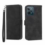 For Realme C31 Dierfeng Dream Line Leather Phone Case(Black)