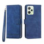 For Realme C35 Dierfeng Dream Line Leather Phone Case(Blue)