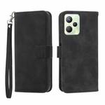 For Realme C35 Dierfeng Dream Line Leather Phone Case(Black)