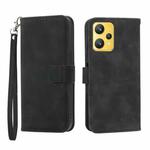 For Realme 9 4G Dierfeng Dream Line Leather Phone Case(Black)