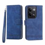 For OPPO Reno9 Pro Dierfeng Dream Line Leather Phone Case(Blue)