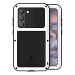 For Samsung Galaxy S23 5G LOVE MEI Metal Shockproof Life Waterproof Dustproof Phone Case(White)