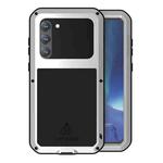 For Samsung Galaxy S23+ 5G LOVE MEI Metal Shockproof Life Waterproof Dustproof Phone Case(Silver)