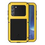 For Samsung Galaxy S23+ 5G LOVE MEI Metal Shockproof Life Waterproof Dustproof Phone Case(Yellow)